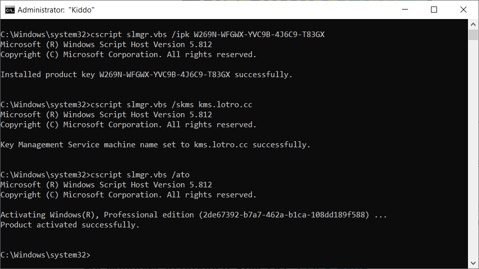 Activate Windows 10 Pro Permanently
