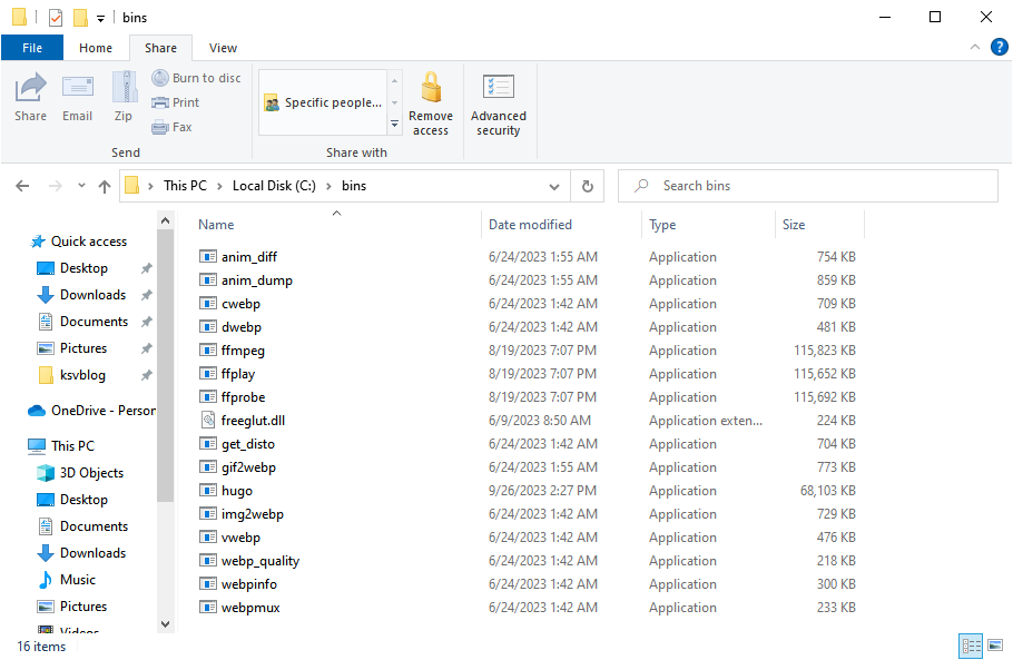Bins Folder Bins Folder