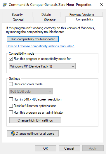 Change compatibility Mode Change compatibility Mode